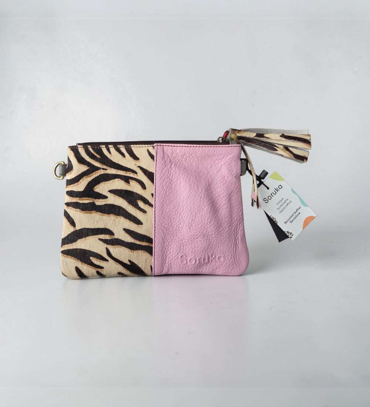 Soruka Clutch Bag aus recycletem Leder