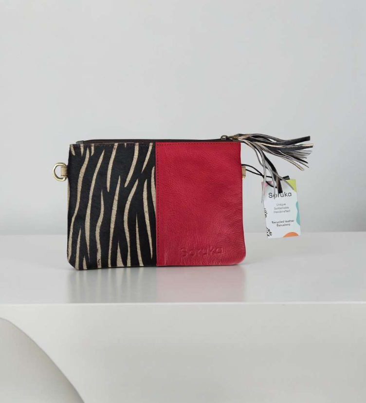 Soruka Clutch Bag aus recycletem Leder