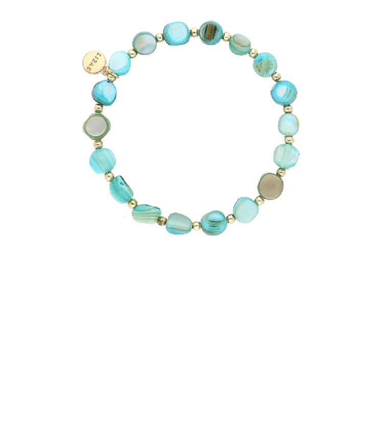 Lizas Modeschmuck Elastikarmband blue south seas