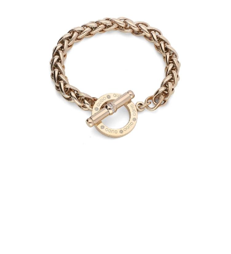 Qudo Armband Cento Edelstahl gelb