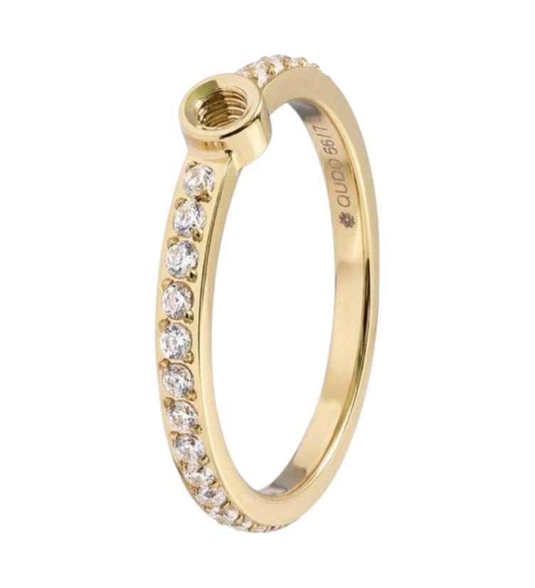 Qudo Basisring ETERNITY small Edelstahl gelb rosé und silber