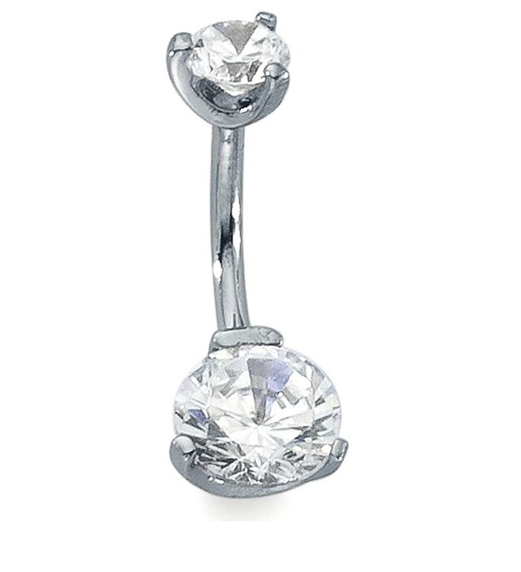 esha jewel Bauchpiercing Edelstahl Zirkonia