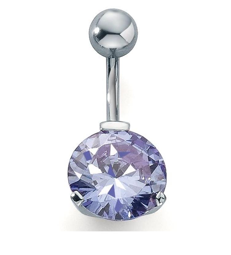 esha jewel Bauchpiercing Edelstahl Kristall