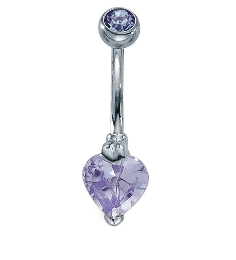 esha jewel Bauchpiercing Edelstahl Zirkonia