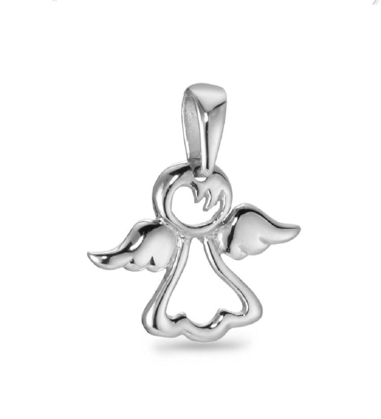 esha jewel Kinder Anhänger Silber Schutzengel
