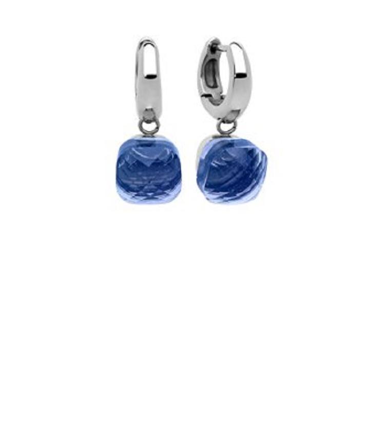Qudo Firenze Creole edelstahl_gelb_rosé_light sapphire