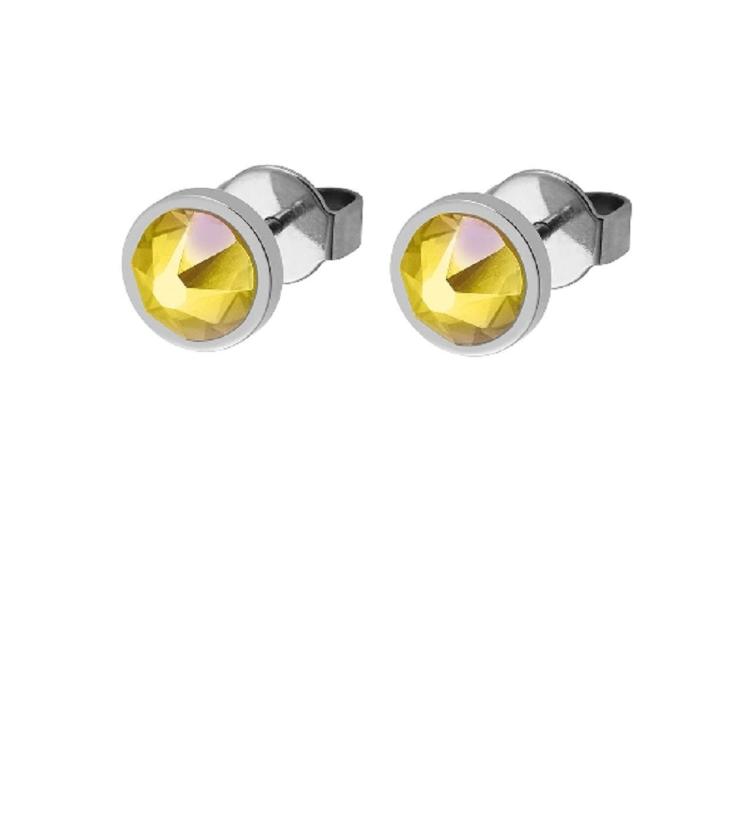 Qudo Canino 9mm Edelstahl_gelb_rosé citrine shimmer