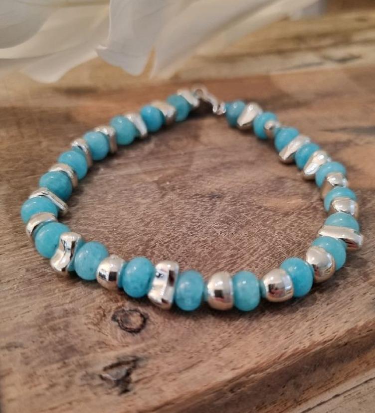 esha jewel Brass Silber Armband