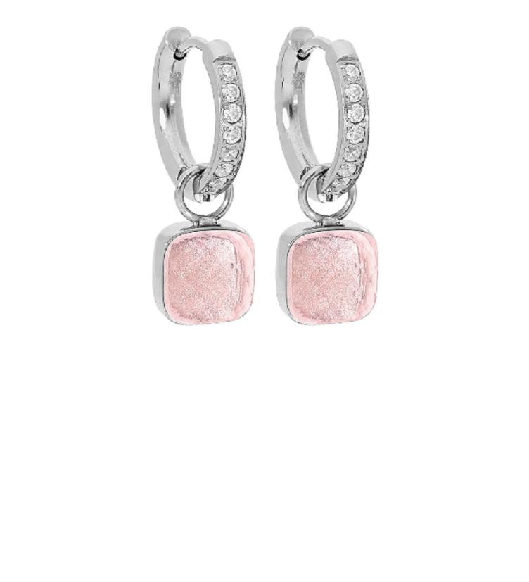 Firenze Creole Deluxe Edelstahl gelb, silber und rosé_vintage rose