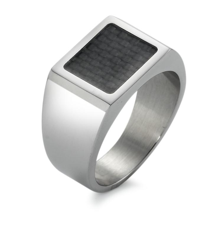 esha jewel Fingerring Edelstahl für Herren