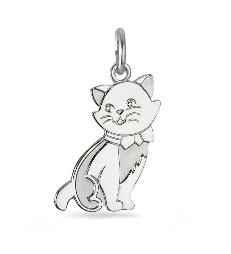 esha jewel Kinder Kettenanhänger Silber 925 Katze