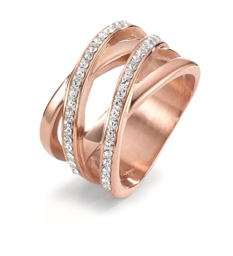 esha jewel Fingerring Edelstahl