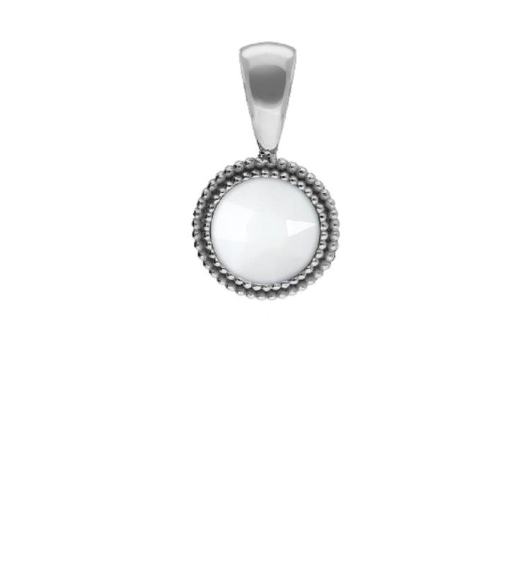 Qudo Fabero flat 10mm Kettenanhänger Edelsthal_gelb_rosé_ chalk white