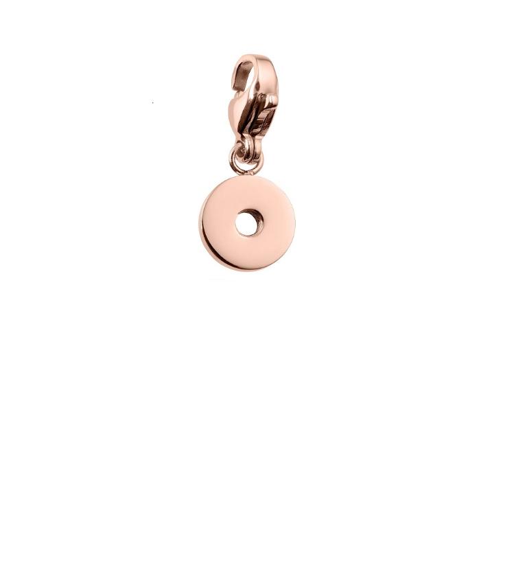 Qudo Basic Charms Edelstahl rosé