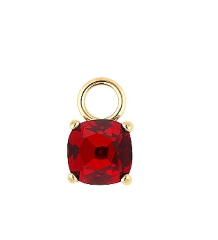 Qudo Celso 15mm Basis Charm passend zu Qudo Basis Armbänder, Ohrringe und Halsketten, Edelstahl silber gelb und rosé_hyacinth - 0