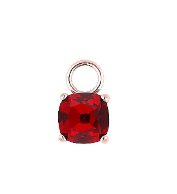 Qudo Celso 15mm Basis Charm passend zu Qudo Basis Armbänder, Ohrringe und Halsketten, Edelstahl silber gelb und rosé_hyacinth - 1