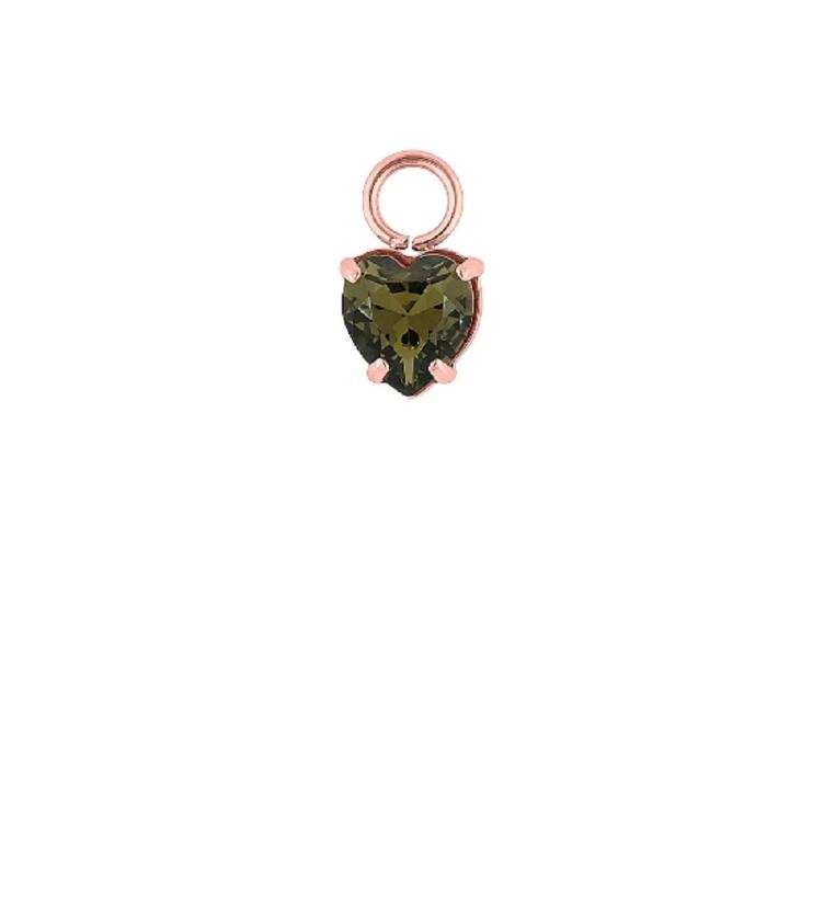 Qudo Salice Charm/ Kettenanhänger Edelstahl_gelb_rosé_black diamond - 1