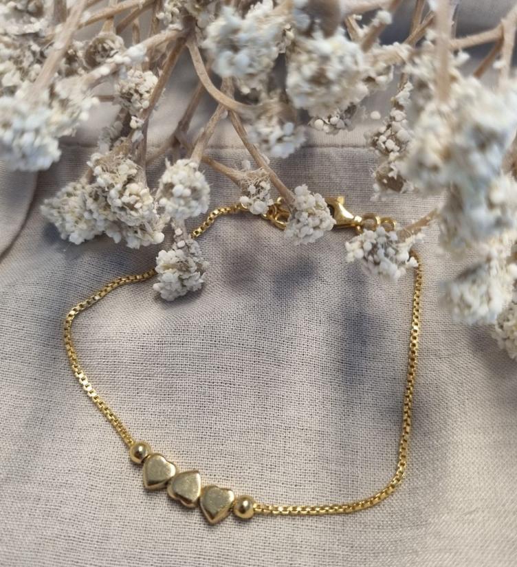 esha jewel Venezianer Armkette mit 3 Herzen