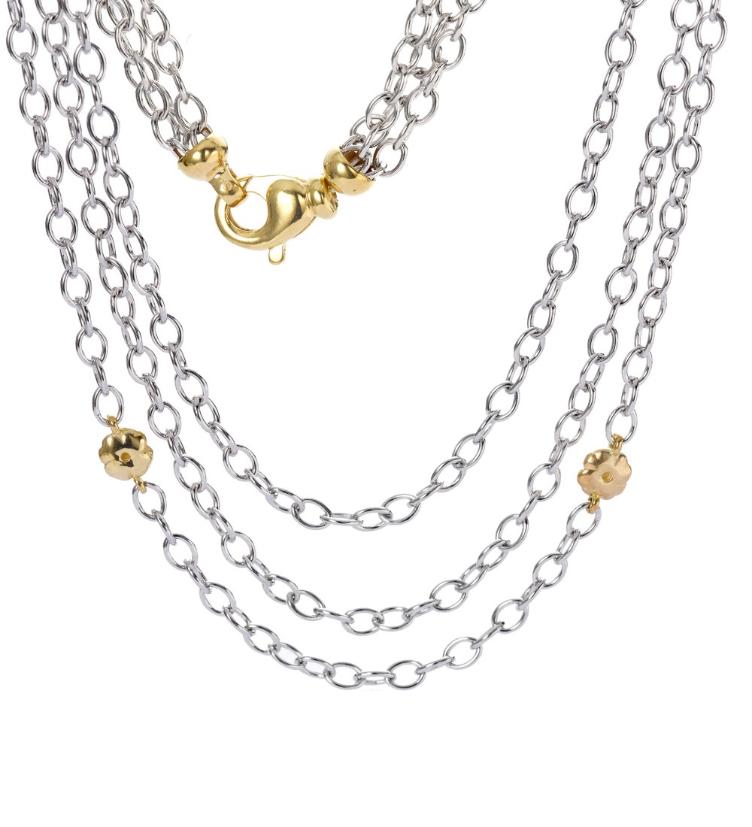 esha jewel Collier 750/18 K Weissgold 750/18 K Gelbgold