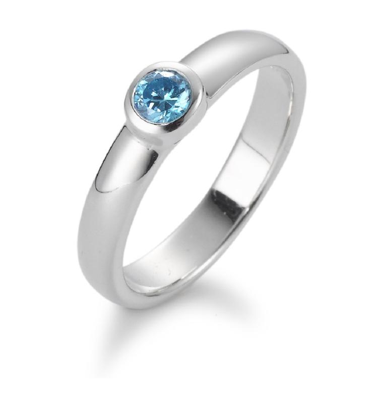 esha jewel Kinder Fingerring Silber Zirkonia