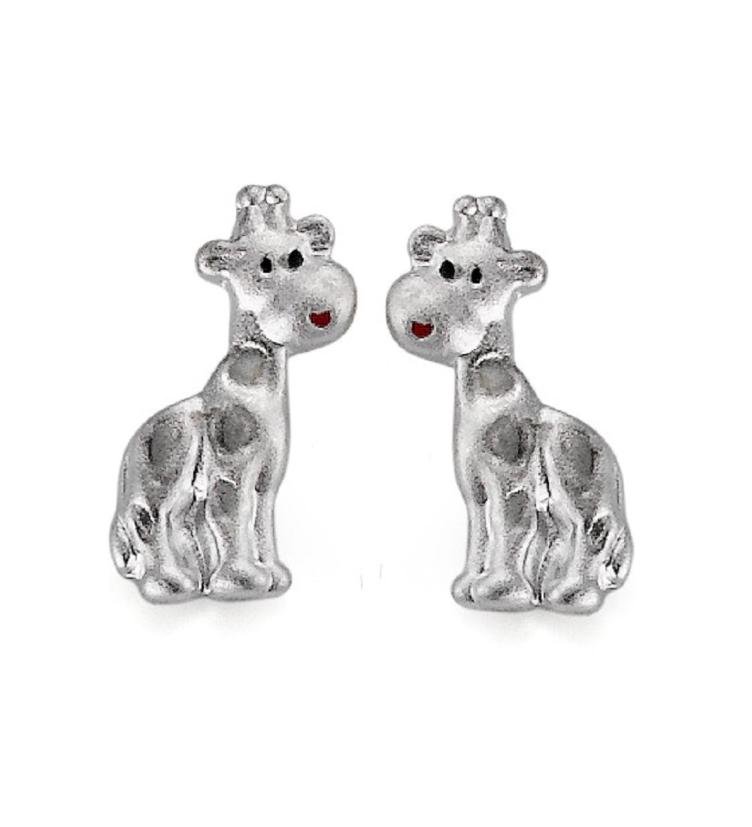 esha jewel Kinder Ohrstecker Giraffe Silber 925