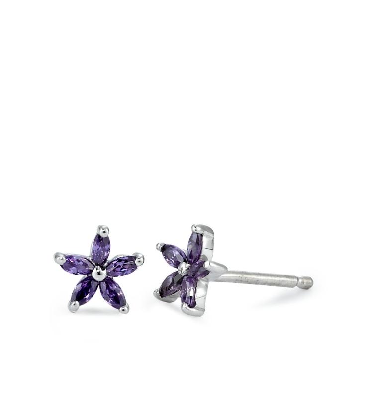esha jewel Kinder Ohrstecker Silber Zirkonia
