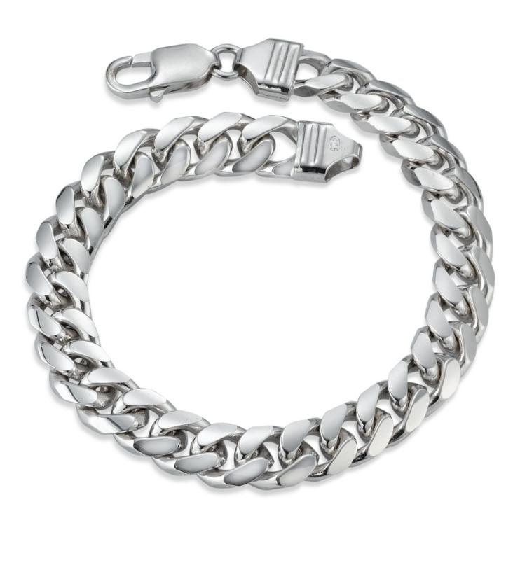 esha jewel Herren Armband Silber