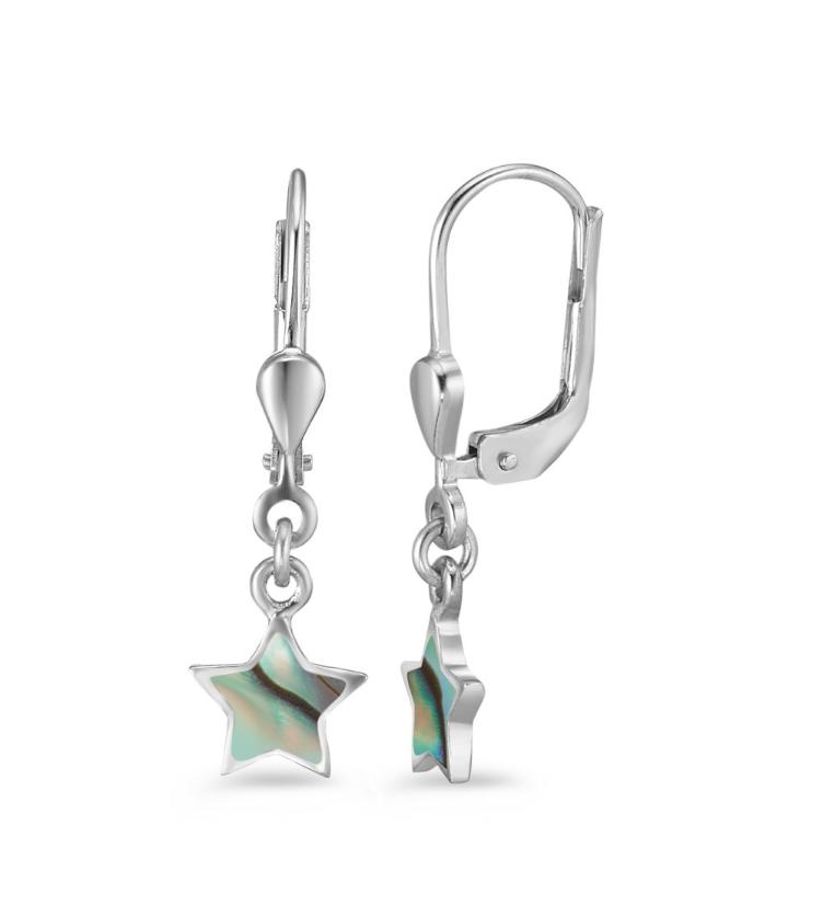 esha jewel Kinder Ohrhänger Silber Abalone