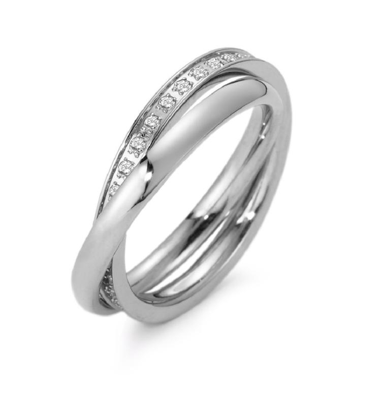 esha jewel Fingerring Edelstahl