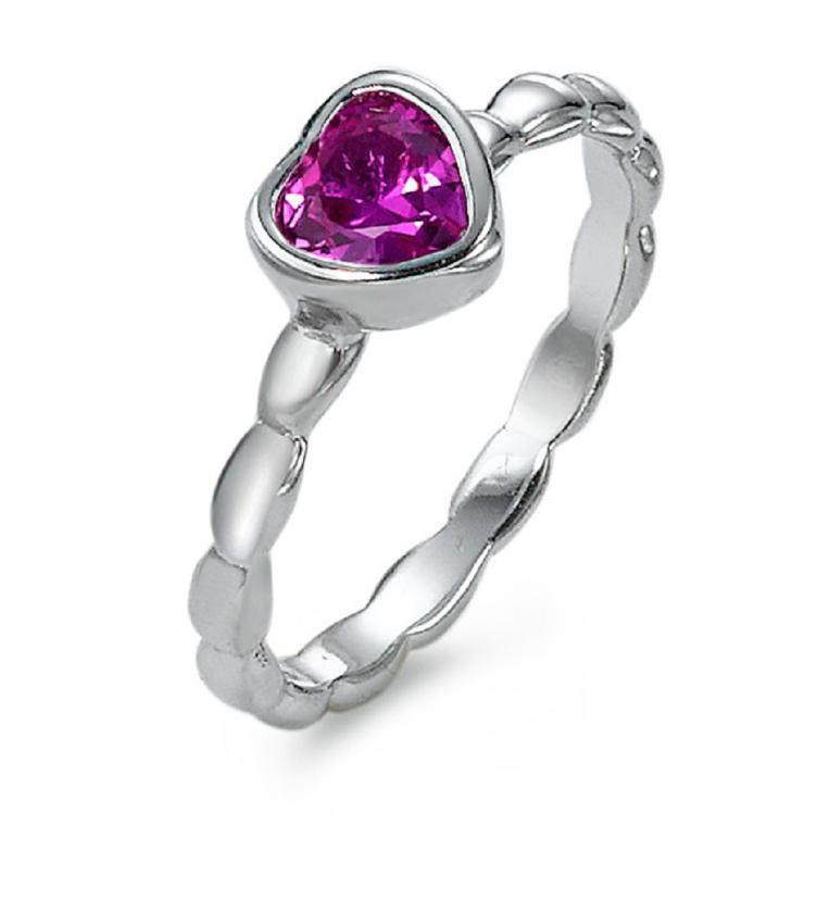 esha jewel Kinder Fingerring Silber synth. Rubin