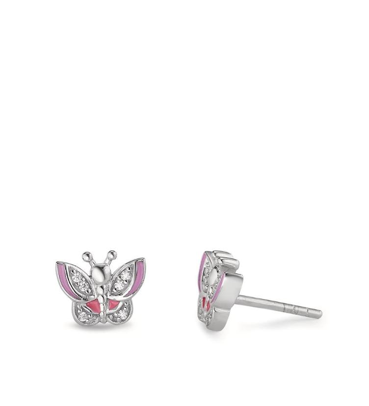 esha jewel Kinder Ohrstecker Silber Zirkonia