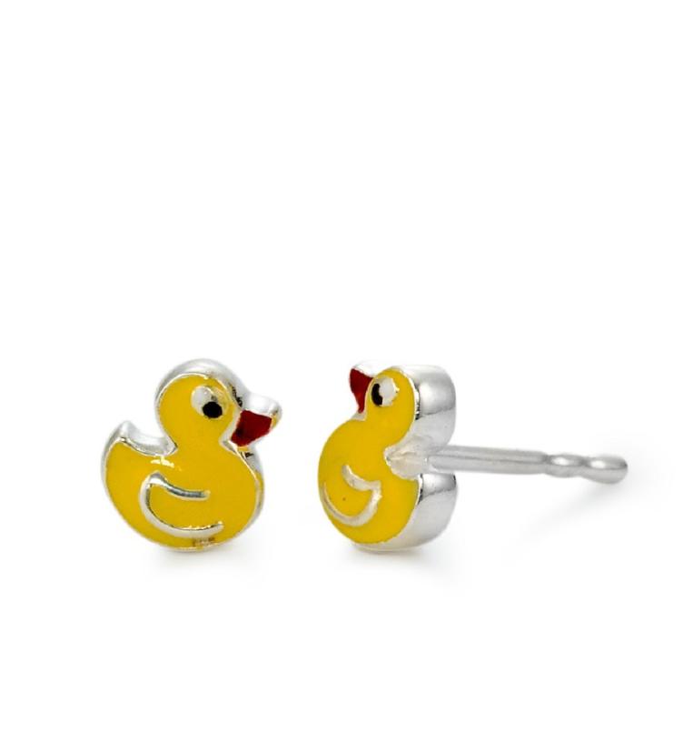 esha jewel Kinder Ohrstecker Silber Ente