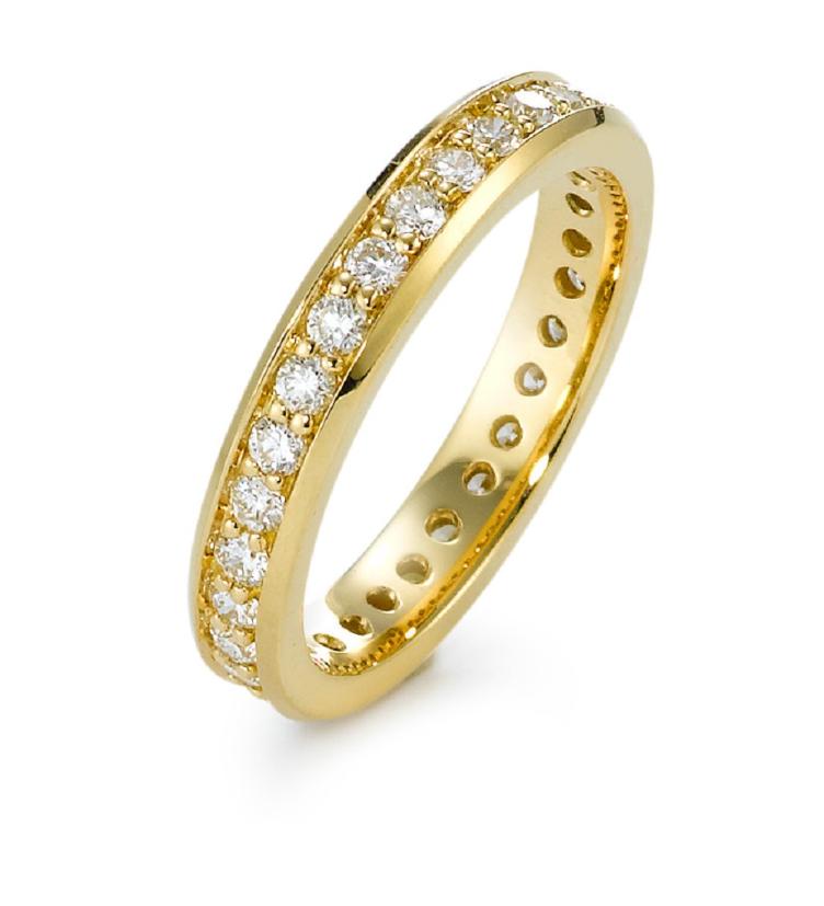 esha jewel Memory Ring 750/18 K Gelbgold Diamant