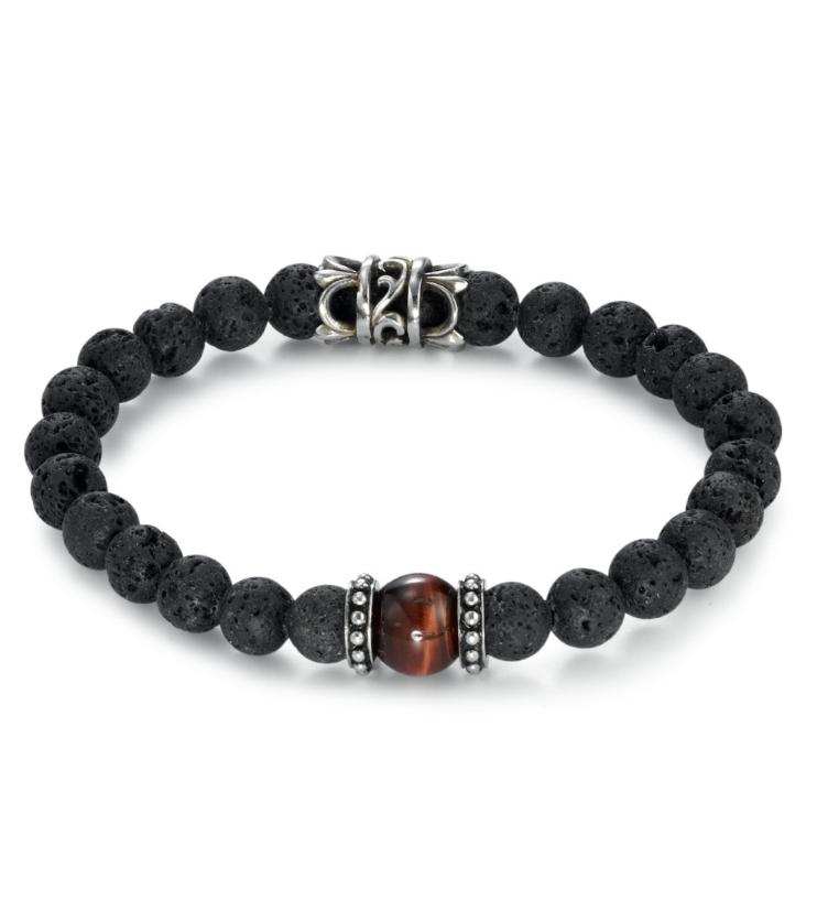 esha jewel Armband Edelstahl Lava