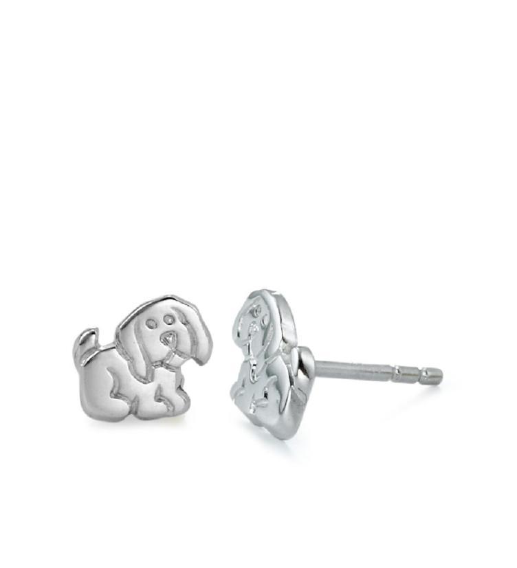 esha jewel Ohrstecker Silber Hund