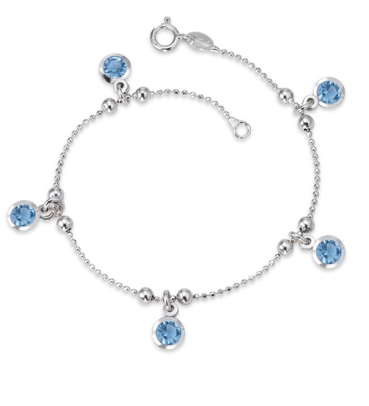 esha jewel Armband Silber Swarovski Crystal