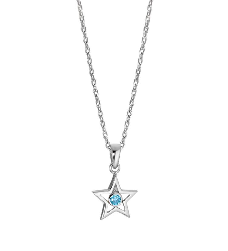 esha jewel Kinder Halskette mit Anhänger Silber Zirkonia