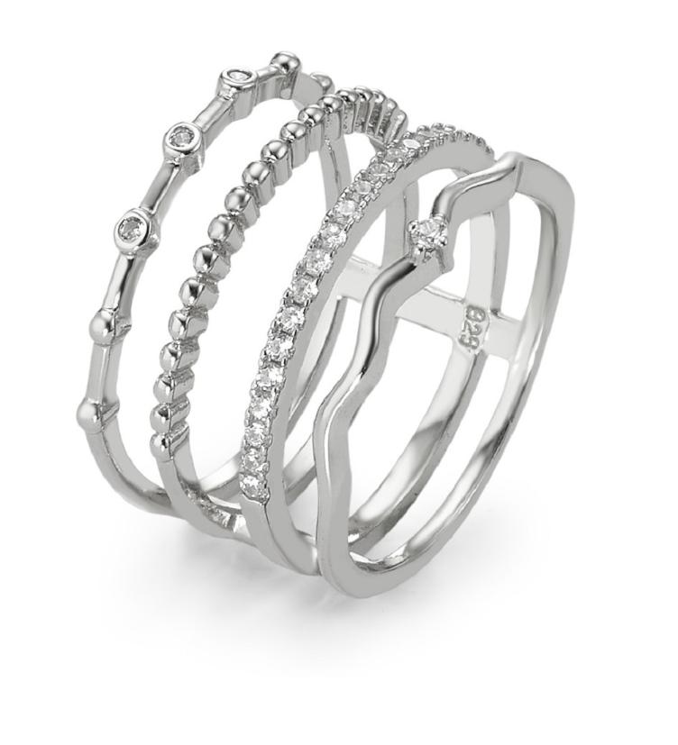 esha jewel Fingerring Silber 925 Zirkonia