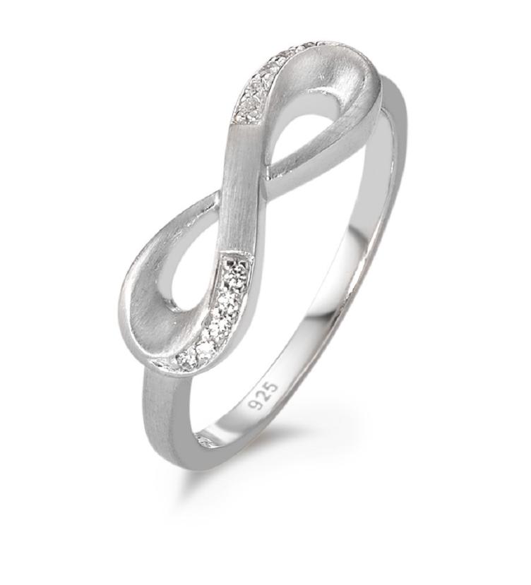 esha jewel Fingerring Silber Zirkonia