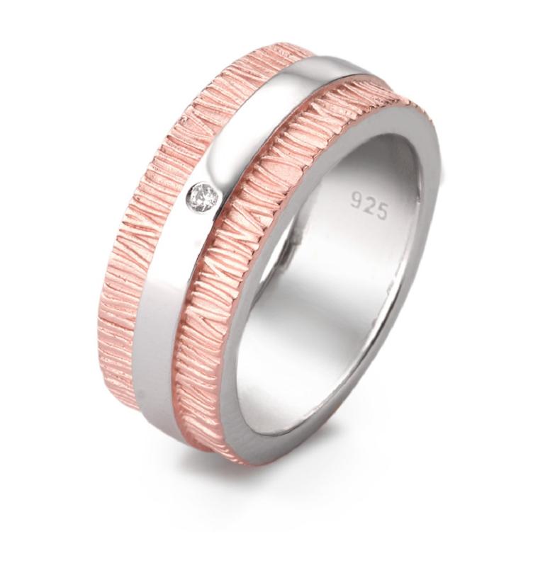 esha jewel Fingerring Silber Zirkonia