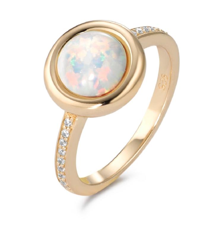 esha jewel Fingerring Silber synth. Opal