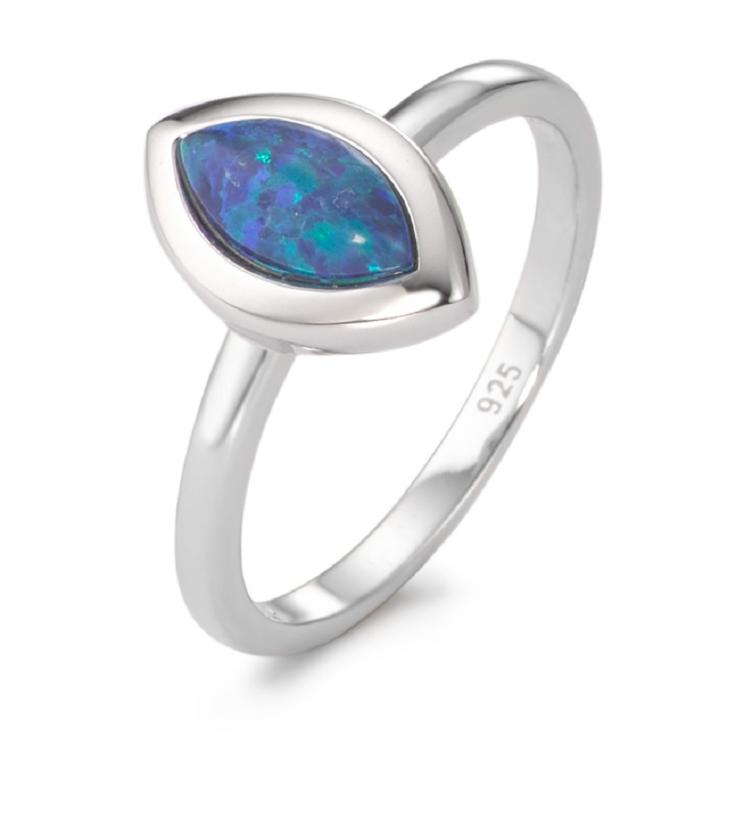 esha jewel Fingerring Silber synth. Opal