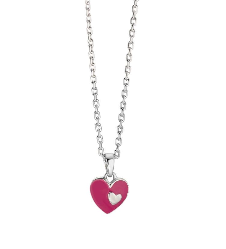 esha jewel Kinder Halskette mit Anhänger Silber