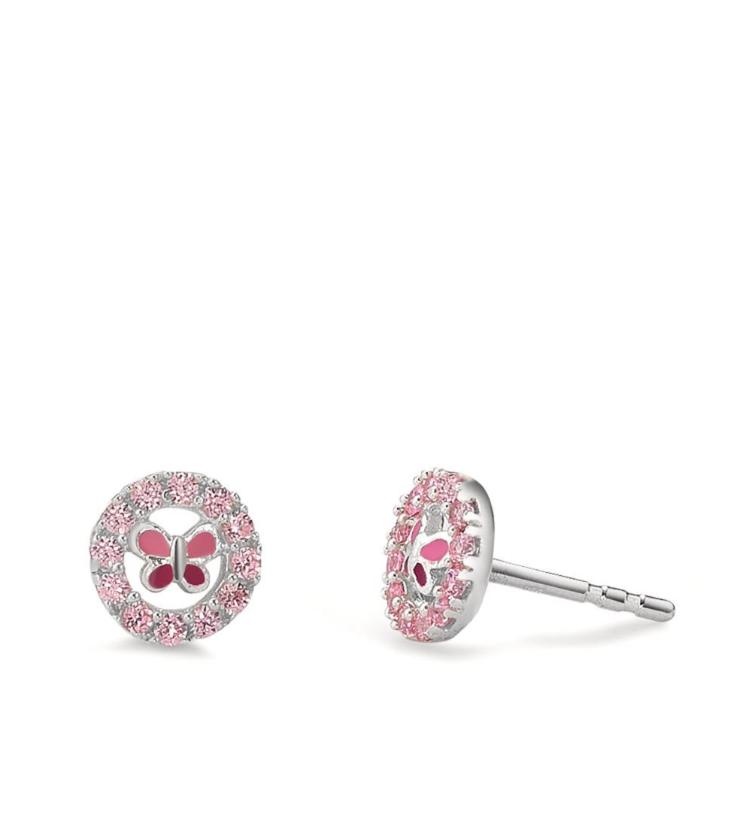 esha jewel Kinder Ohrstecker Silber Zirkonia