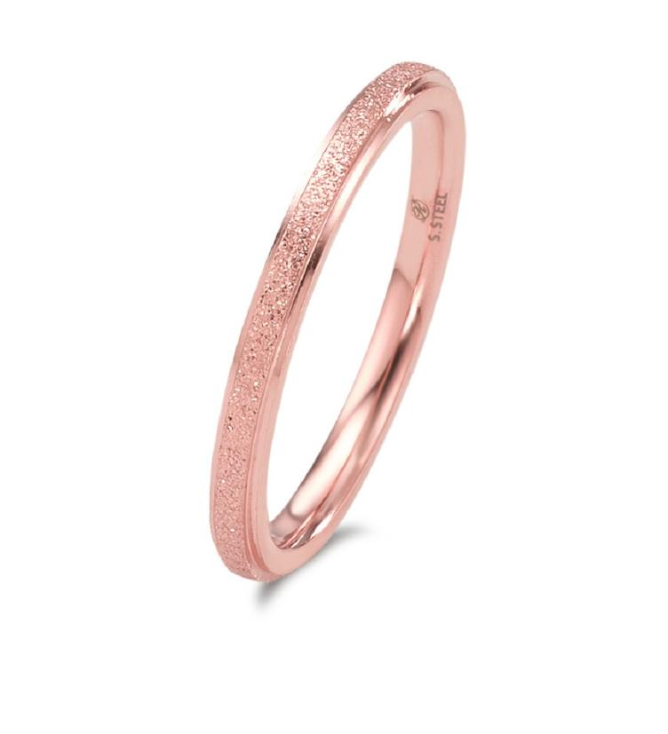 esha jewel Beisteckring aus Edelstahl rosé