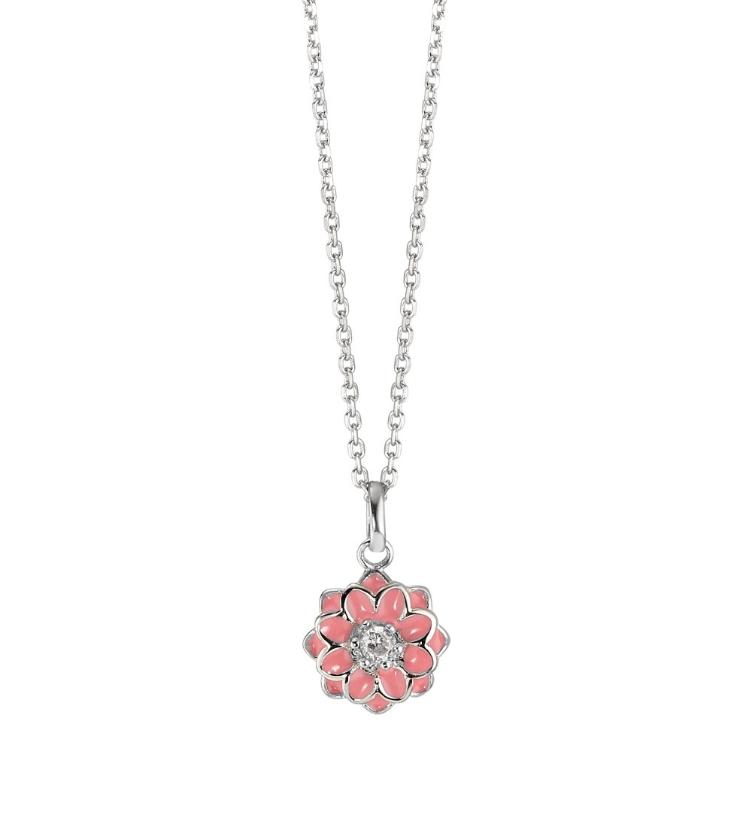 esha jewel Kinder Halskette Silber 925 Blume