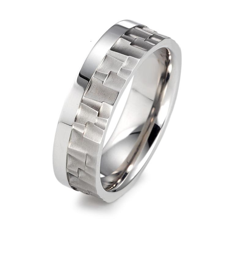 esha jewel Herren Fingerring Edelstahl