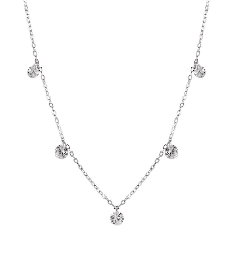 esha jewel Collier Silber Kristall