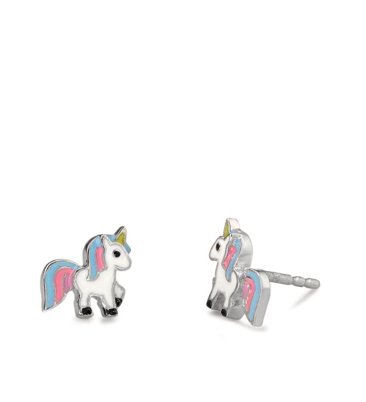 esha jewel Kinder Ohrringe Einhorn Silber 925