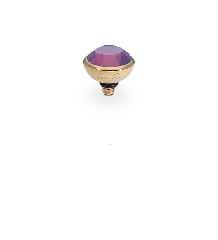 Bottone 10mm Edelstahl_gelb_rosé_amethyst opal - 0